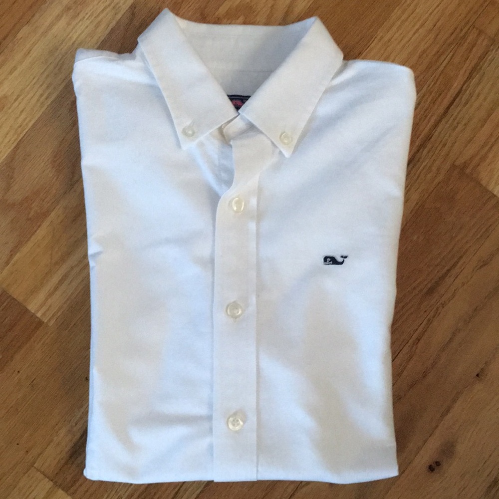 Boys Vineyard Vines Cotton Button Down Shirt